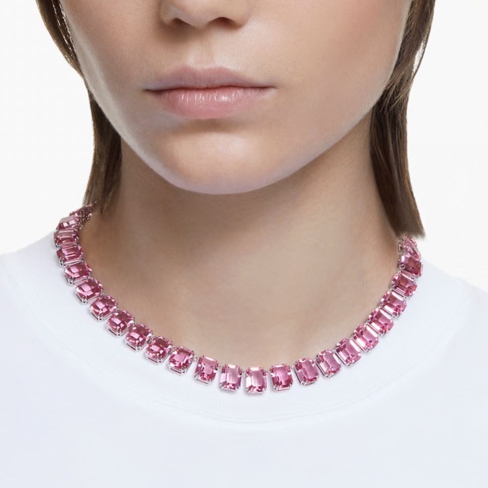 Swarovski Pink Crystal Necklace